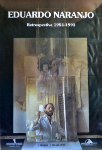 Naranjo Eduardo, Retrospectiva, cartel original exposición en 1993, 98x68 cms (3)