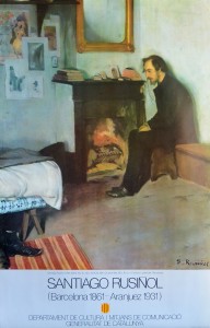 Rusiñol Santiago, Estudio de Erik Satie, cartel 80x52 cms. 16 (5)