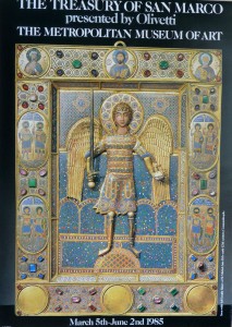 Treasury of San Marco, cartel original exposición en el Metropolitan Museum New York, 84x60 cms (2)