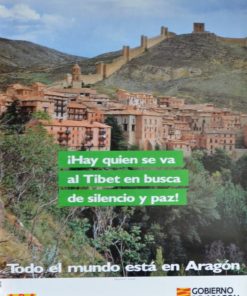 Aragón - "Albarracín, Teruel" cartel promoción turística, 68x48 cms.