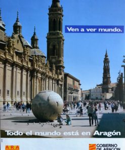 Aragón - "Plaza del Pilar Zaragoza" cartel promoción turística