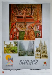 Burgos, cartel promoción turística, 69x49 cms (2)