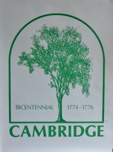 Cambridge, Bicentennial, cartel conmemorativo, 74x56 cms. (2)