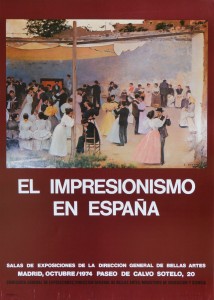 Casas Ramón, Ball de tarda, cartel original exposición Expresionismo en España en 1974, 69x49 cms (6)