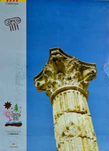 Cataluña, Costa Daurada, cartel promoción turística, 70x50 cms. señales de uso, 12-6 (2)