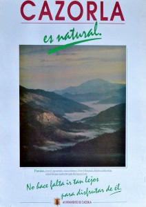 Cazorla, es natural, cartel promoción turística, 70x50 cms (2)