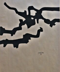 Eduardo Chillida - "Marmol y plomo" cartel original editado por el Museo de Arte Abstracto de Cuenca