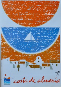 Costa de Almeria, cartel promoción turística, 68x48 cms (1)