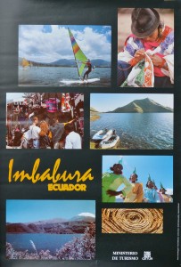 Ecuador, Imbabura, cartel promoción turística, 63x43 cms.