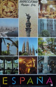 España, Barcelona, Olympic city, cartel promoción turística, 96x62 cms (4)