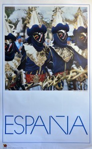 España, Fiesta moros y cristianos, cartel promoción turística 100x62 cms (1)