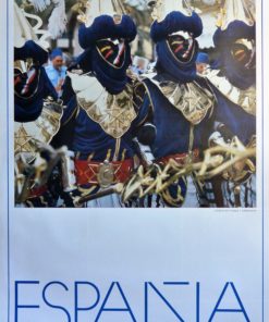 España - "Fiesta moros y cristianos" cartel promoción turística