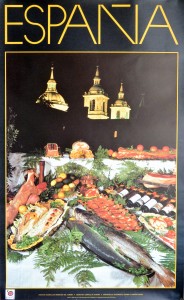 España, Gastronomía, cartel promoción turística, 100x62 cms (1)