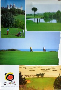 España, Golf, cartel promoción turística, 97x68 cms (2)