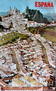 España, Pueblos Blancos, Olvera Cadiz, cartel promoción turística, 99x62 cms (2)