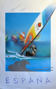 España, Regatas, cartel promoción turística, 97x62 cms.