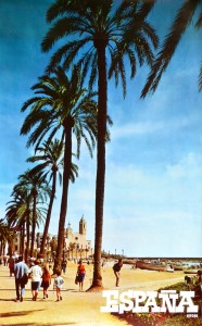 España, Sitges, cartel promoción turística, 100x62 cms (1)
