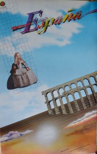 España, Menina y acueducto, cartel promoción turística, 98x62 cms (1)