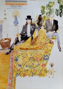 Francis Kyle Gallery London, Harry More Gordon, cartel original exposición en 1984, 60x42 cms (4)
