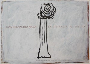 Hernandez Pijuan Joan, La distancia del dibujo, cartel original exposición en el Museu d´art espanyol comtemporany de Palma de Mallorca, 59x83 cms (3)