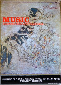 Music Zoran, exposición antológica, cartel original exposición en 1973, 62x50 cms (4)