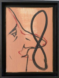 Pagola Javier, Olor, oleo lienzo, enmarcado, pintura 22x16 cms. y marco 26x20 cms (4)