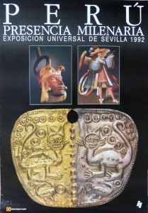 Perú, Presencia milenaria, cartel promocional Expo 92, 99x70 cms. 22 (1)