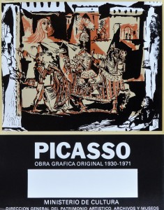 Picasso Pablo, Obra gráfica original, cartel original exposición organizada por el Ministerio de Cultura, 66x52 cms (4)