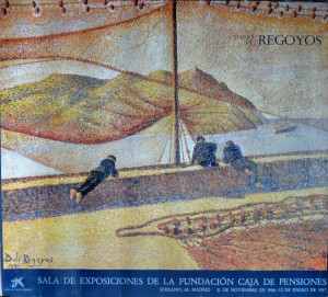 Regoyos, Darío de, cartel original exposición en Fundación Caja de Pensiones en 1987, 67x74 cms. 22 (3)