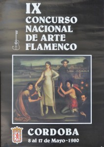 Romero de Torres Julio, Nuestra Señora de Andalucía, cartel original concurso de arte flamenco 70x50 cms. 16 (1)