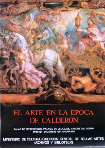 Rubens Peter Paul, El triunfo de la Iglesia, cartel original exposición El arte en la época de Calderón en 1981, 69x49 cms (9)