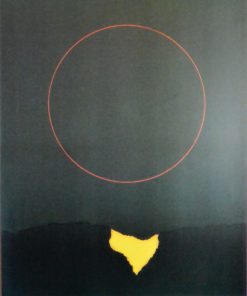 Gustavo Torner - "Círculo rojo sobre verde" reproducción, editado por el museo de arte abstracto de Cuenca