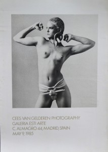 Van Gelderen Cees, Galeria Esti Arte, cartel origtinal exposición en 1985, 60x43 cms.  (4)