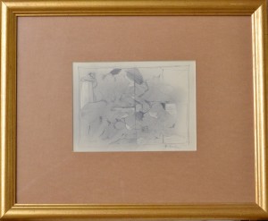 bonifacio 1969 Composición, dibujo lapiz papel, enmarcado, dibujo 19x26 y marco 46x55 cms. 1200 (1)