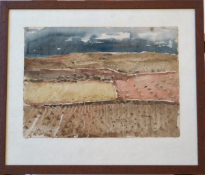 Beulas Jose, paisaje, acuarela papel, enmarcado, dibujo 32x45 cms. y marco 51x60 cms (9)