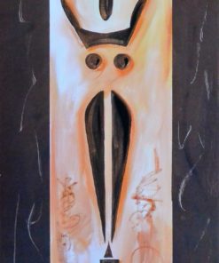 Decoración - "Figura africana brazos en alto LA272" cartel