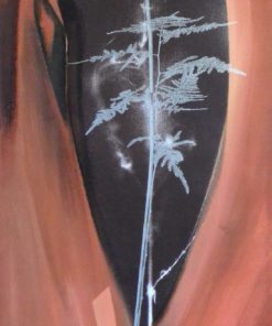 Decoración - "Flor plateada I, LA274" cartel