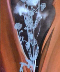 Decoración - "Flor plateada II, LA275" cartel