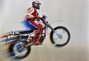 Decoración, Honda Jump, cartel, 68x98 cms (2)