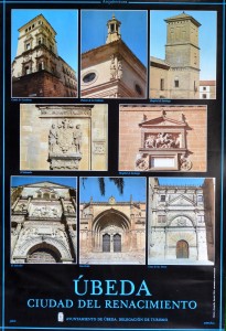 España, Ubeda, arquitectura renacentista, cartel promoción turística, 80x54 cms (2)