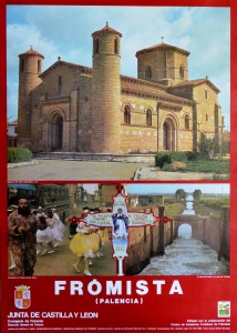 Fromista, Palencia, Románico, cartel promoción turística, 69x49 cms (1)