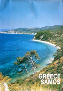 Greece, Samos, cartel promoción turística, 97x69 cms (1)