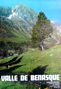 Huesca, Valle de Benasque, cartel promoción turística, 69x48 cms (3)