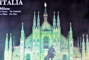 Italia, Milano, il Duomo, cartel promoción turística, 70x100 cms.