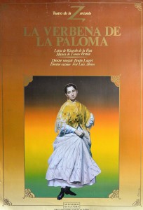 La Verbena de la Paloma, cartel original representación teatral, 97x68 cms (2)