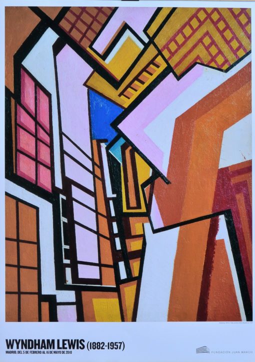 Wyndham Lewis - "Workshop" cartel original exposición en Fundación Juan March