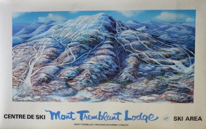 Mont Tremblant, Canadá, cartel promoción turística, 60x94 cms (2)