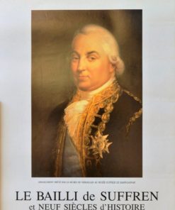 Saint Tropez - "Musée Naval de la Citadelle, Le Bailli de Suffren" cartel original exposición en 1988