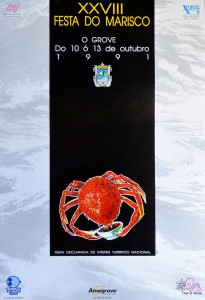 O Grove, Festa do Marisco, cartel promoción, 69x47 cms (3)