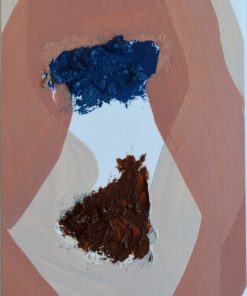 Javier Pagola - "Momento erótico" oleo cartulina, enmarcado